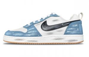 Nike Износостойкие низкие скейтбордные кроссовки Court Borough Balance, унисекс, цвет Haze Blue