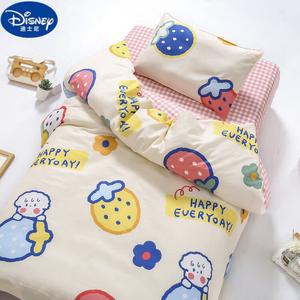 Disney Детский пододеяльник 120х150 см из 100% хлопка, цвет Cream Strawberry, с наволочкой 30х50 см