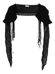 Крючковый болеро Shylla с пышными рукавами Judy Turner, черный