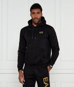 Толстовка мужская Ea7 с принтом на рукаве, черный