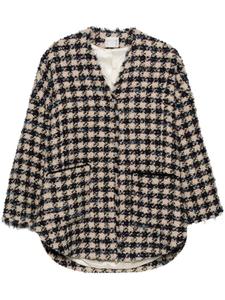 Forte Forte пальто в клетку, синий