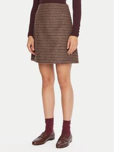 Юбка-трапеция regular fit Vata 2525106072 Weekend Max Mara, коричневый