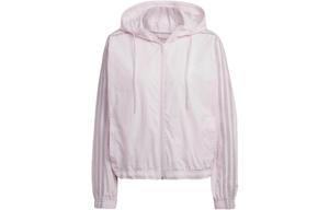 ESSENTIALS REPEAT LOGO Женская свободная ветровка розового цвета Adidas