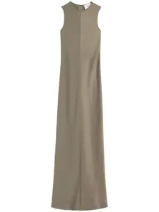 Длинное платье AMI Paris, серый