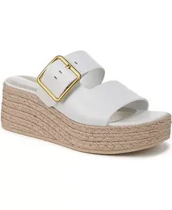 Сандалии-эспадрильи из кожи Taziana на платформе Franco Sarto, белый