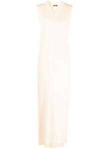 ASPESI трикотажное платье без рукавов, нейтральный цвет