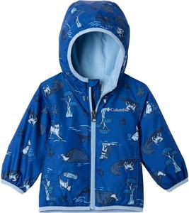 Columbia Unisex Baby Mini Pixel Grabber III ветровка, Mountain Blue Trail Tails