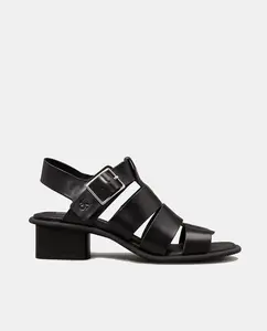 Босоножки на каблуке в стиле «краб» Calvin Klein, черный