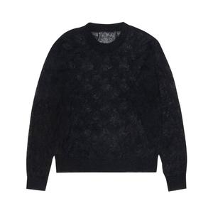 Свитер Stussy Loose Knit Cross Cable Sweater, черный