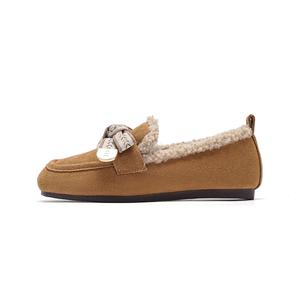 Лоферы женские EBLAN, Brown (Fleece-Lined)