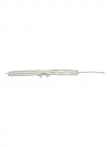 Ожерелье с бантом Self-Portrait, нейтральный