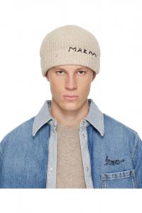 Marni Бежевая шерстяная шапка