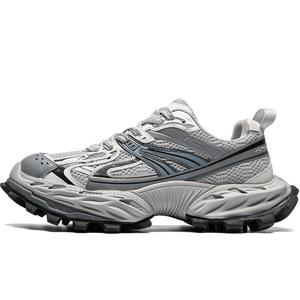 Summer Tour Серые мужские кроссовки низкие на платформе с амортизацией дышащие противоскользящие, цвет Gray