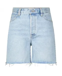 Джинсовые шорты из хлопка Frame, синий