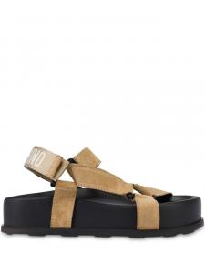 Замшевые сандалии Moschino, нейтральный