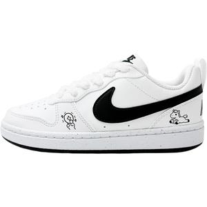 Nike Кроссовки для скейтбординга Court Borough из синтетической кожи, устойчивые к истиранию, дышащие, низкие, детские, унисекс