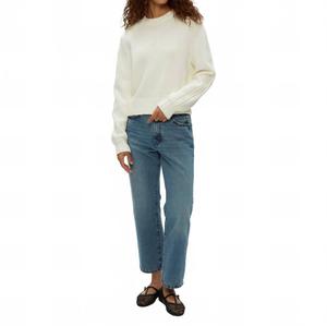 Свитер с воротником-стойкой в кремовом цвете с узором мерль Michael Stars