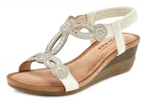 Сандалии LASCANA, White