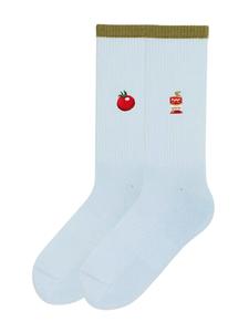 Носки Von Jungfeld Mix & Match Socken mit Stickmotiven, светло-голубой