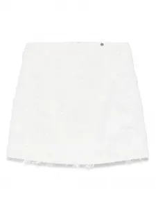 Жаккардовая юбка с цветочным принтом NISSA, белый