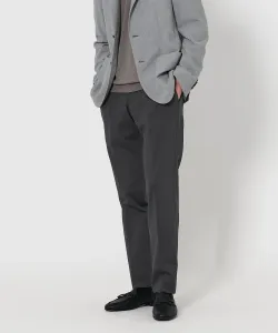 Серые узкие брюки с боковыми сборками, зауженные книзу, удобные United Arrows