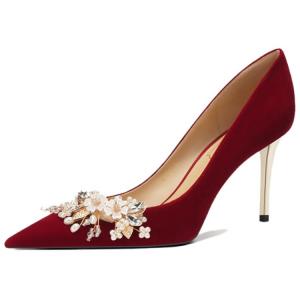 Женские туфли на тонком каблуке и высоком каблуке RoseDoris, Red