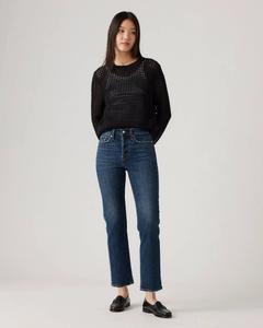 Женские джинсы Levi's Wedgie, цвет Indifferent Indigo, прямые штанины, длина до щиколотки, цвет RED864
