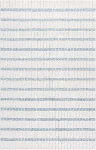 Ковер SAFAVIEH, 183 x 183 см, Genre Collection, Ivory & Blue, ручной работы из шерсти, идеально для гостиной, спальни, столовой (GRE552A)