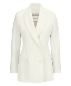 Блейзер оверсайз в стиле Корнова Nicowa, белый