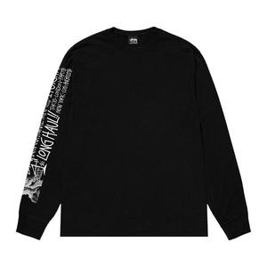 Футболка Stussy Long Haul Long-Sleeve Tee, Black