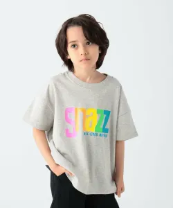 Ретро-футболка с неоновыми элементами (детская) Bayflow, цвет Gray 15