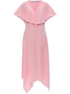 Платье миди с драпировкой от Stella McCartney, розовый