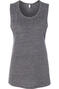 Женская майка-топ BELLA + CANVAS Flowy Scoop Muscle, цвет asphalt slub