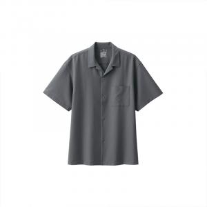 Рубашка мужская Muji с короткими рукавами, черный