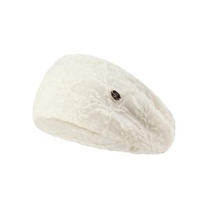 Женская повязка на голову из овечьей шерсти ELLE, бежевый оранжевый