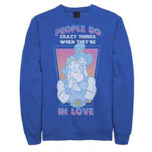Мужская толстовка Disney Hercules Megara Vintage Love Quote Licensed Character