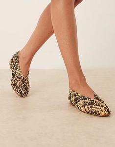 Балетки Linus от ASOS DESIGN в натуральном и черном цвете