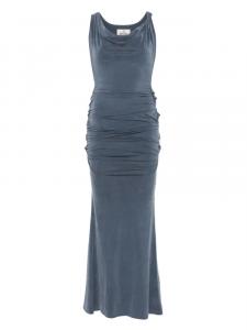 Платье макси с рюшами Vivienne Westwood, синий