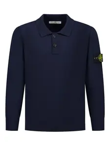 Рубашка поло с нашивкой Compass Stone Island Junior, синий