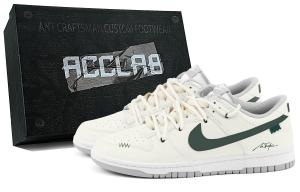 Nike Мужские кроссовки dunk abrasion resistant height increasing low top skateboard ecru