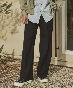 Брюки-слэки в полоску T/W с двумя складками Journal Standard, цвет Black