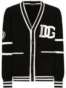 Dolce & Gabbana кардиган вязки интарсия, черный