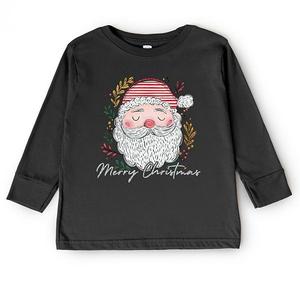 Футболка с длинным рукавом Merry Christmas Santa Stripes для малышей The Juniper Shop, Black