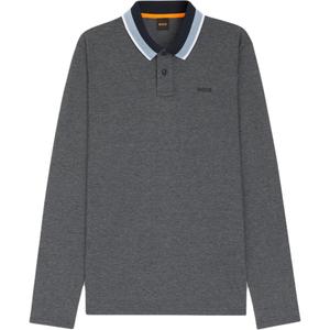 Серая поло для мужчин HUGO BOSS, серый