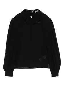 Блузка с рюшами Vivetta, черный