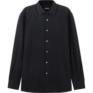 Zzegna Мужская черная рубашка