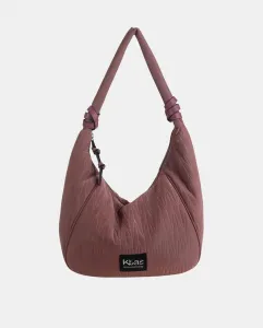 Сумка-хобо из нейлона на молнии Kbas, розовый