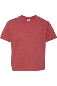 Футболка JERZEES Dri-Power Youth 50/50, цвет vintage heather red