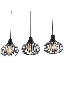 Home24 Подвесной светильник Vorey II черного цвета