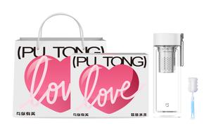 Стакан Mi Home Double Layer Glass с заварочным отделением Xiaomi